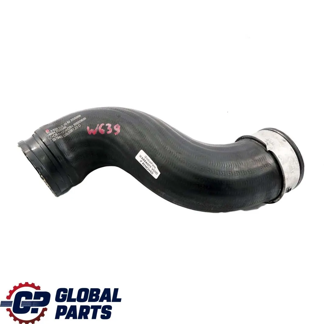 Mercedes-Benz Vito Viano W639 Air Charge Intercooler Hose Pipe to with Part number A6395280982 Mercedes-Benz Vito Viano W639 Air Charge Intercooler Hose Pipe - SKU A6395280982 - Part number A6395280982