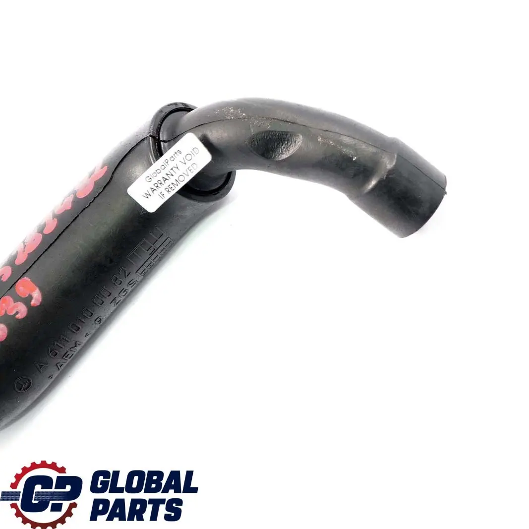 Charge Turbocharger Hose Pipe A6110100082 to Mercedes Vito Viano W639 Air with Part number A6395282482 Mercedes Vito Viano W639 Air Charge Turbocharger Hose Pipe A6110100082 - SKU A6395282482 - Part number A6395282482