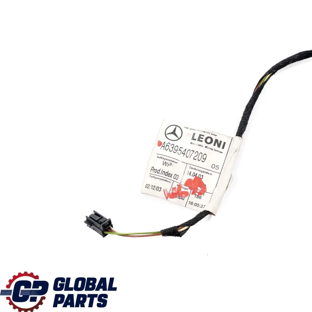 Mercedes W639 Poignée extérieure de porte avant gauche droite Câble de câblage - SKU A6395407209 - Numéro de pièce A6395407209