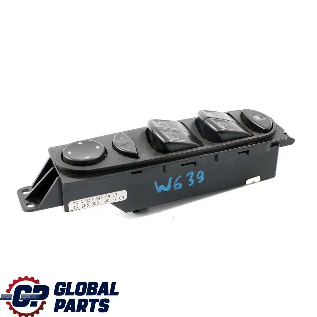 Mercedes-Benz Vito W639 Front Right Door Power Window Lifter Switch to with Part number A6395450413 Mercedes-Benz Vito W639 Front Right Door Power Window Lifter Switch - SKU A6395450413 - Part number A6395450413