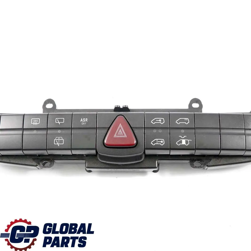  Mercedes-Benz Vito W639 Center Hazard Wiper ASR Locking Control Switch Panel - SKU A6395455207 - Part number A6395455207