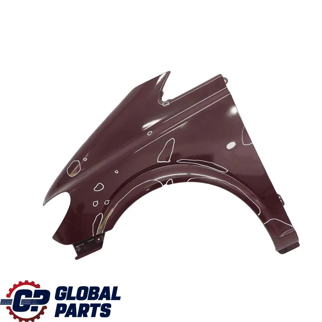 Błotnik lewy przód Velvet Red do MERCEDES VITO W639 o numerze A6396305107 MERCEDES VITO W639 Błotnik lewy przód Velvet Red - SKU A6396305107-VR - Numer Części A6396305107