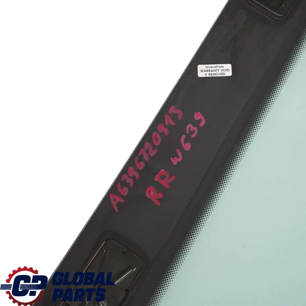 Mercedes-Benz Vito Viano W639 Rear Right O/S Quarter Side Window Glass AS2 to  with Part number A6396720913  Mercedes-Benz Vito Viano W639 Rear Right O/S Quarter Side Window Glass AS2 - SKU A6396720913 - Part number A6396720913