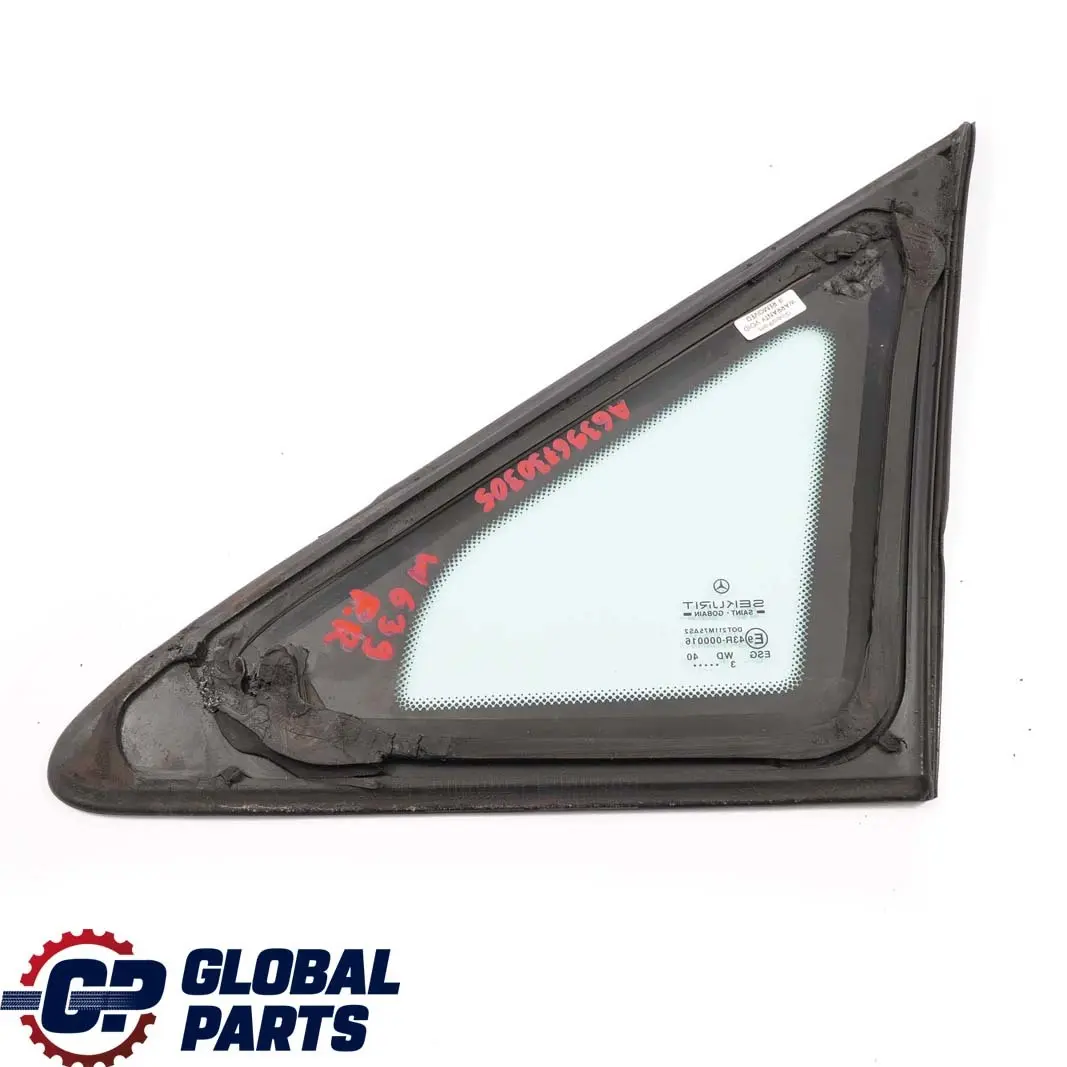 Mercedes-Benz Vito W639 Front Right O/S Window Glass Pane AS2 to with Part number A6396730305 Mercedes-Benz Vito W639 Front Right O/S Window Glass Pane AS2 - SKU A6396730305 - Part number A6396730305
