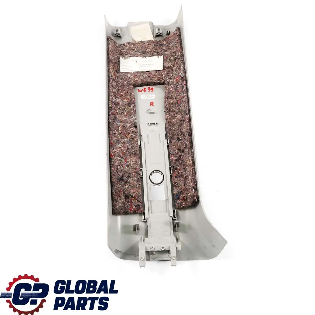 Mercedes-Benz Vito W639 Right O/S Upper B-Pillar Trim Cover Grey to with Part number A6396905053 Mercedes-Benz Vito W639 Right O/S Upper B-Pillar Trim Cover Grey - SKU A6396905053 - Part number A6396905053