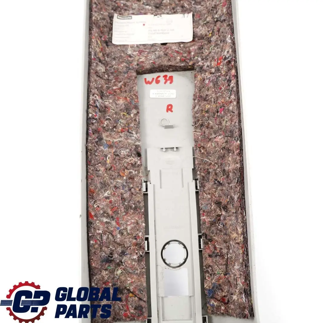 Mercedes-Benz Vito W639 Right O/S Upper B-Pillar Trim Cover Grey to with Part number A6396905053 Mercedes-Benz Vito W639 Right O/S Upper B-Pillar Trim Cover Grey - SKU A6396905053 - Part number A6396905053