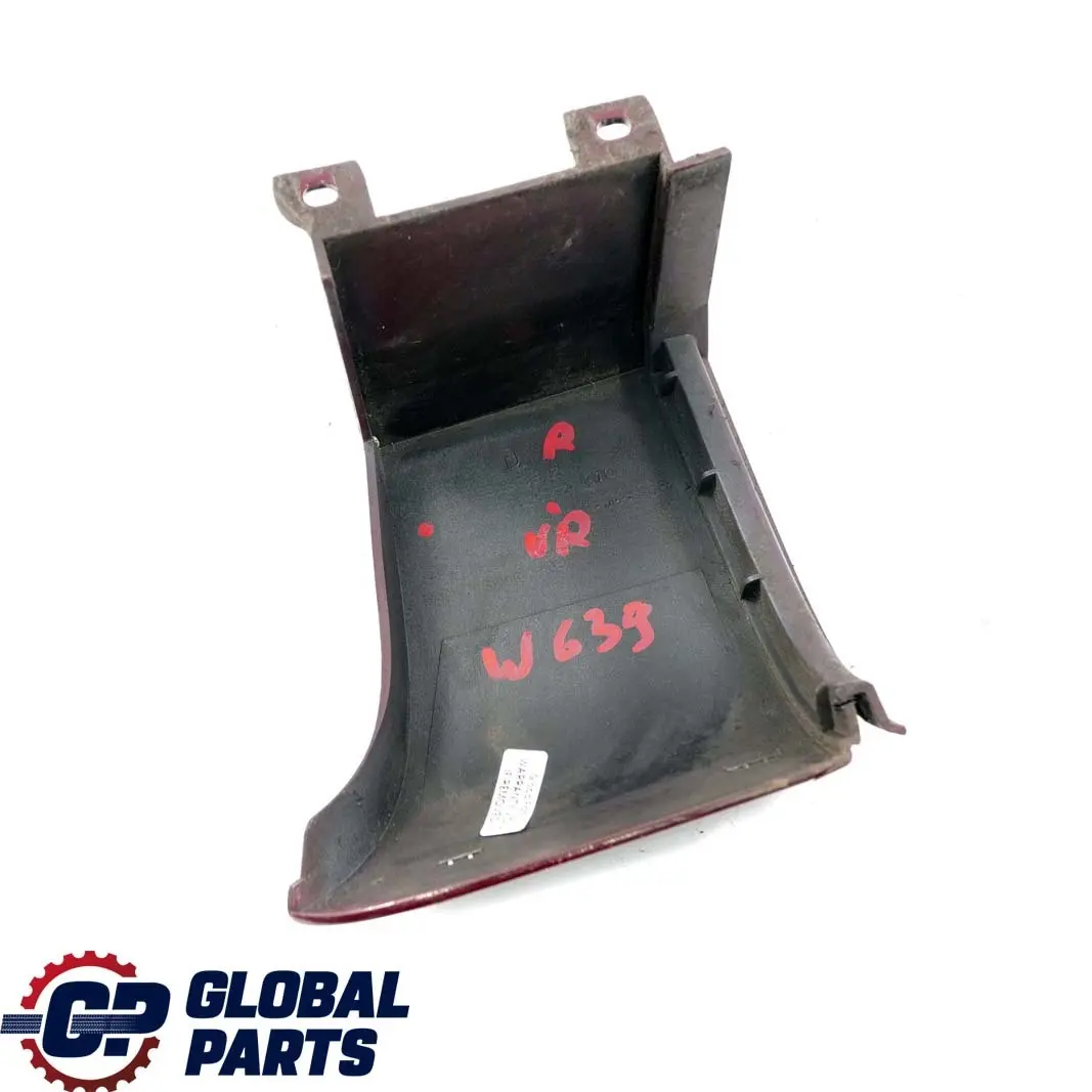 Mercedes-Benz Vito W639 Rear Bumper Right O/S Corner Edge Trim Velvet Red 3583 to with Part number A6396940825 Mercedes-Benz Vito W639 Rear Bumper Right O/S Corner Edge Trim Velvet Red 3583 - SKU A6396940825-VR - Part number A6396940825
