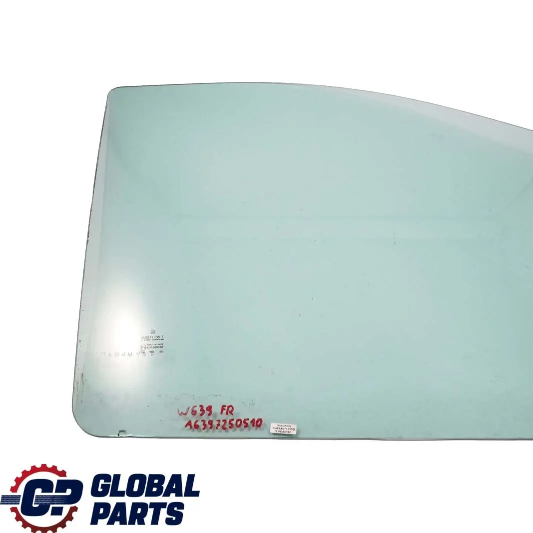  Ventanilla De Puerta Mercedes Vito W639 Delantera Derecha Verde AS2 - SKU A6397250510 - Número de pieza A6397250510