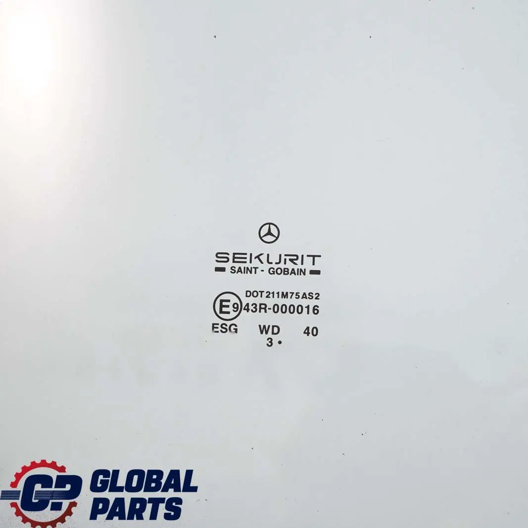  Door Window Mercedes Vito W639 Front Right O/S Glass Green AS2 - SKU A6397250510 - Part number A6397250510