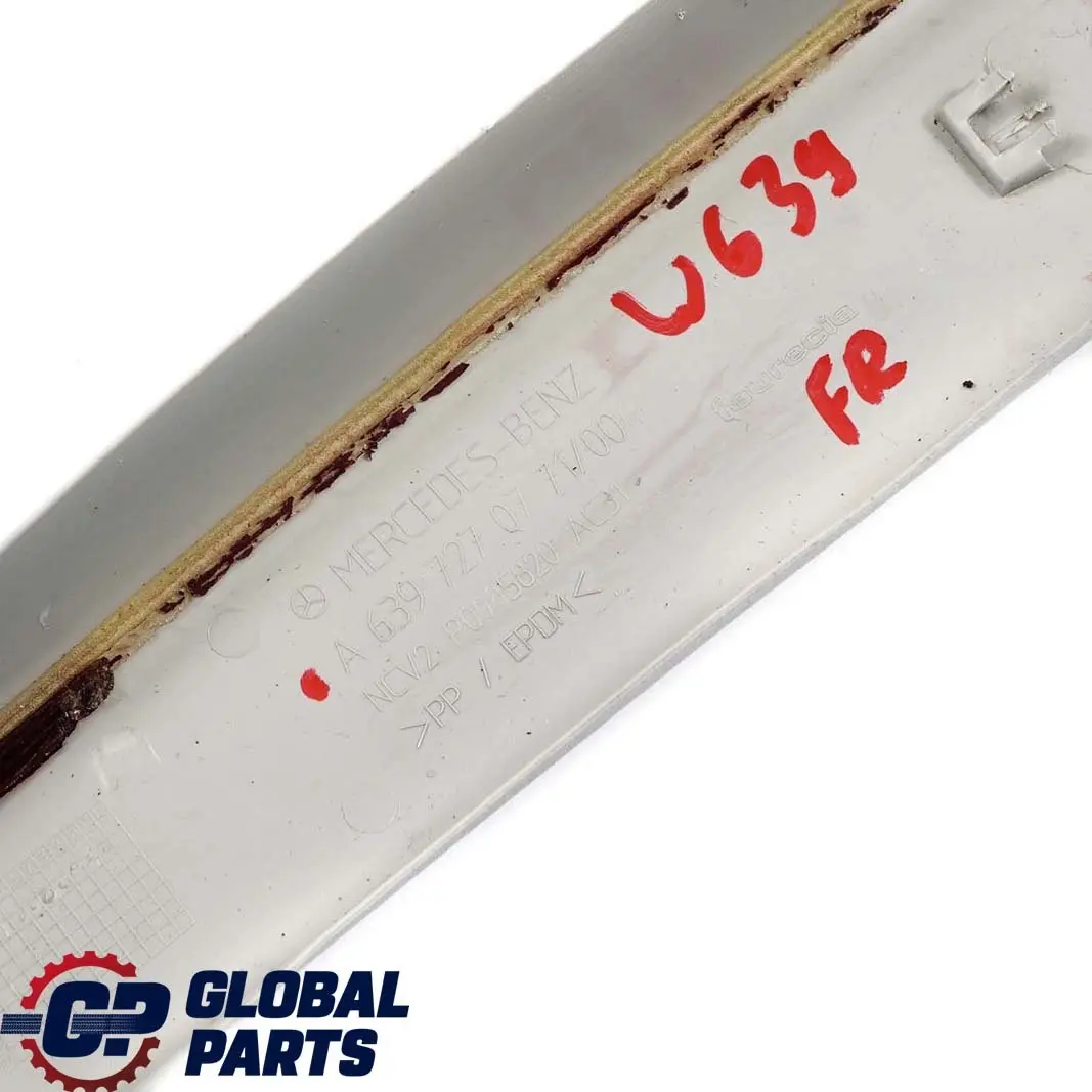  Mercedes-Benz Vito W639 Porte avant Droite Couverture - SKU A6397270771 - Numéro de pièce A6397270671