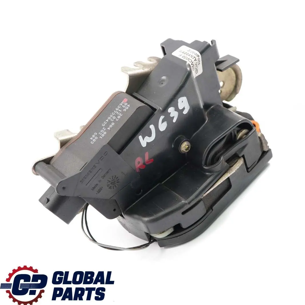  Mercedes-Benz Vito W639 Rear Left Door Lock Mechanism Actuator - SKU A6397300435 - Numéro de pièce A6397300435