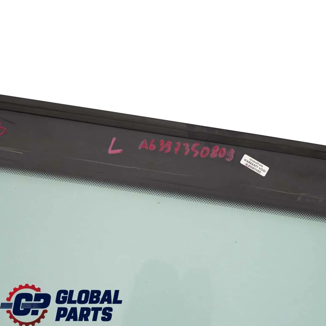 Mercedes-Benz Vito Viano W639 Rear Left N/S Sliding Door Window Glass AS2 to with Part number A6397350809 Mercedes-Benz Vito Viano W639 Rear Left N/S Sliding Door Window Glass AS2 - SKU A6397350809 - Part number A6397350809