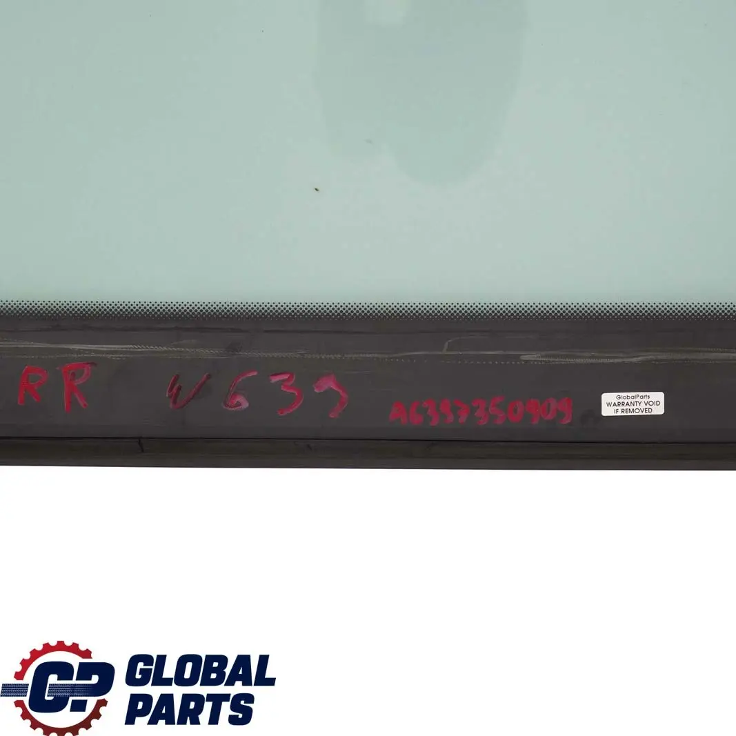  Mercedes-Benz Vito Viano W639 Rear Right O/S Sliding Door Window Glass AS2 - SKU A6397350909 - Part number A6397350909
