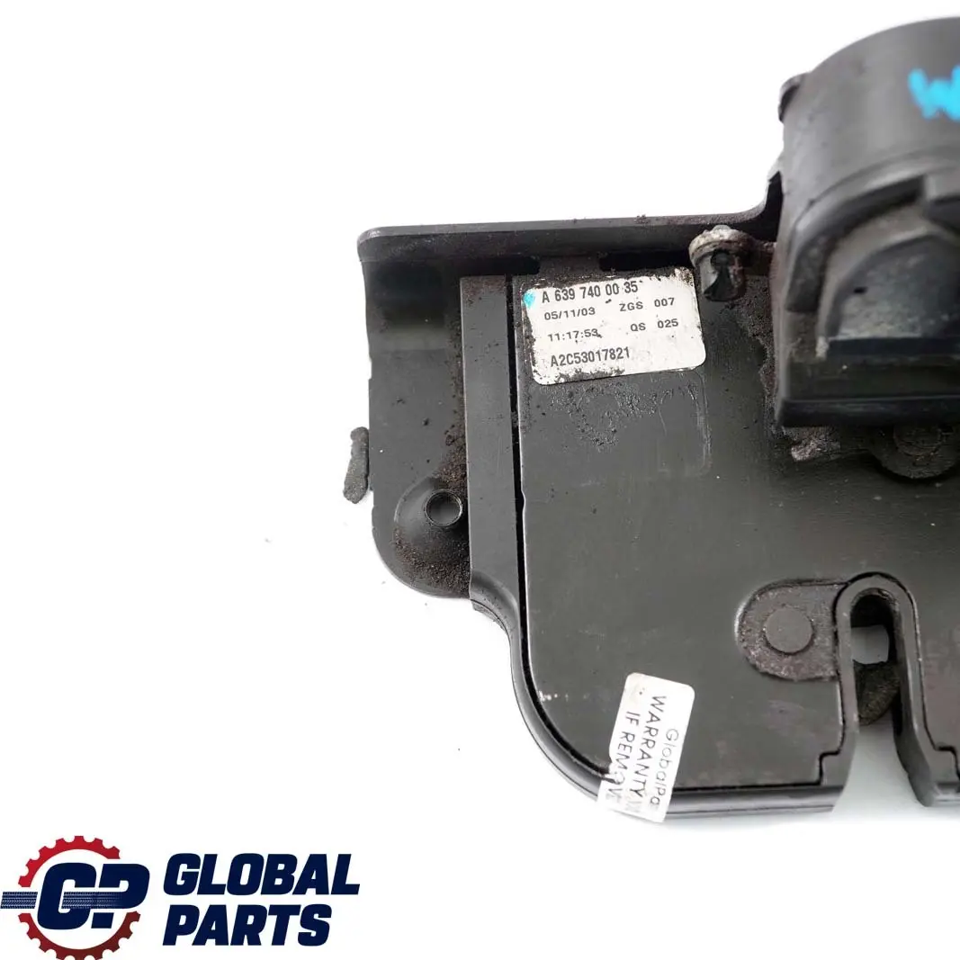 Mercedes-Benz Vito W639 Rear Tailgate Bootlid Lock Catch Latch - SKU A6397400035 - Part number A6397400035