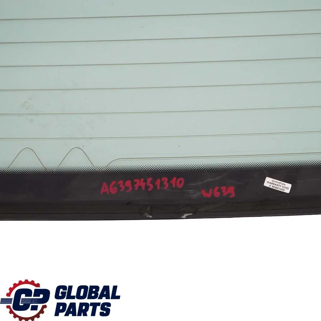 Mercedes Viano W639 Tapa del maletero trasero Ventana del porton trasero AS2 - SKU A6397451310 - Número de pieza A6397451310