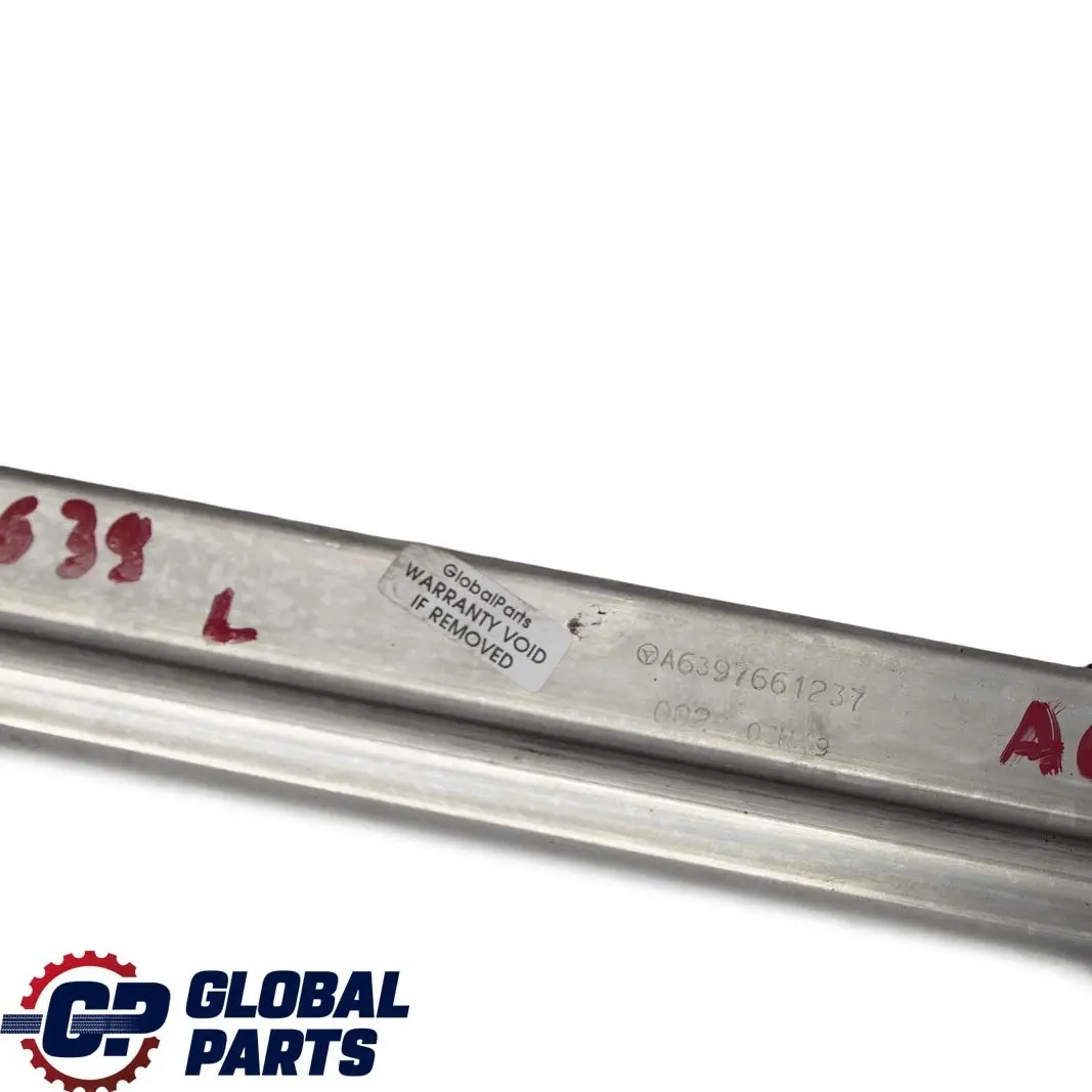  Mercedes-Benz Vito W639 Rear Left N/S Sliding Door Bottom Rail A6397661237 - SKU A6397600235 - Part number A6397600235