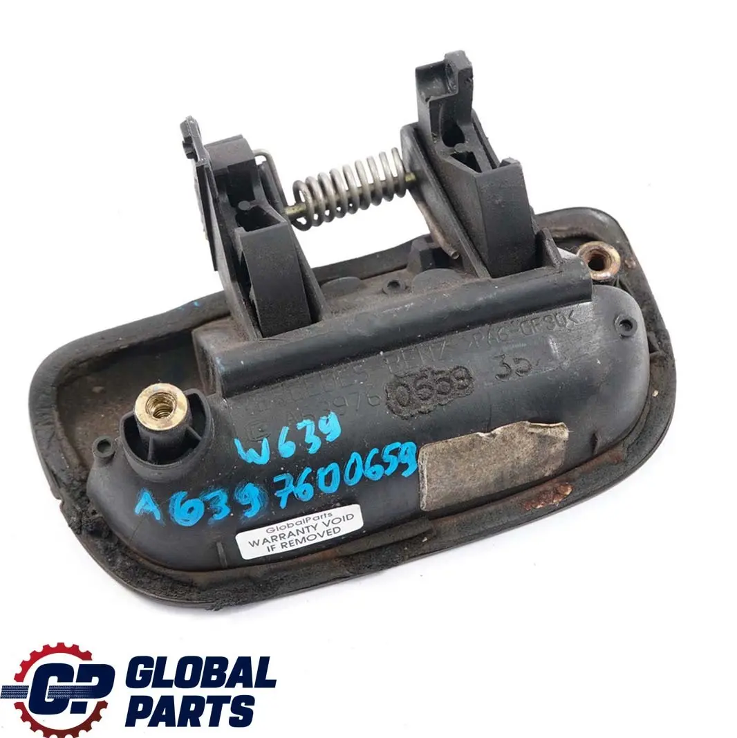  Mercedes-Benz Vito W639 Tailgate Boot Release Outer Exterior Handle - SKU A6397600659 - Part number A6397600659