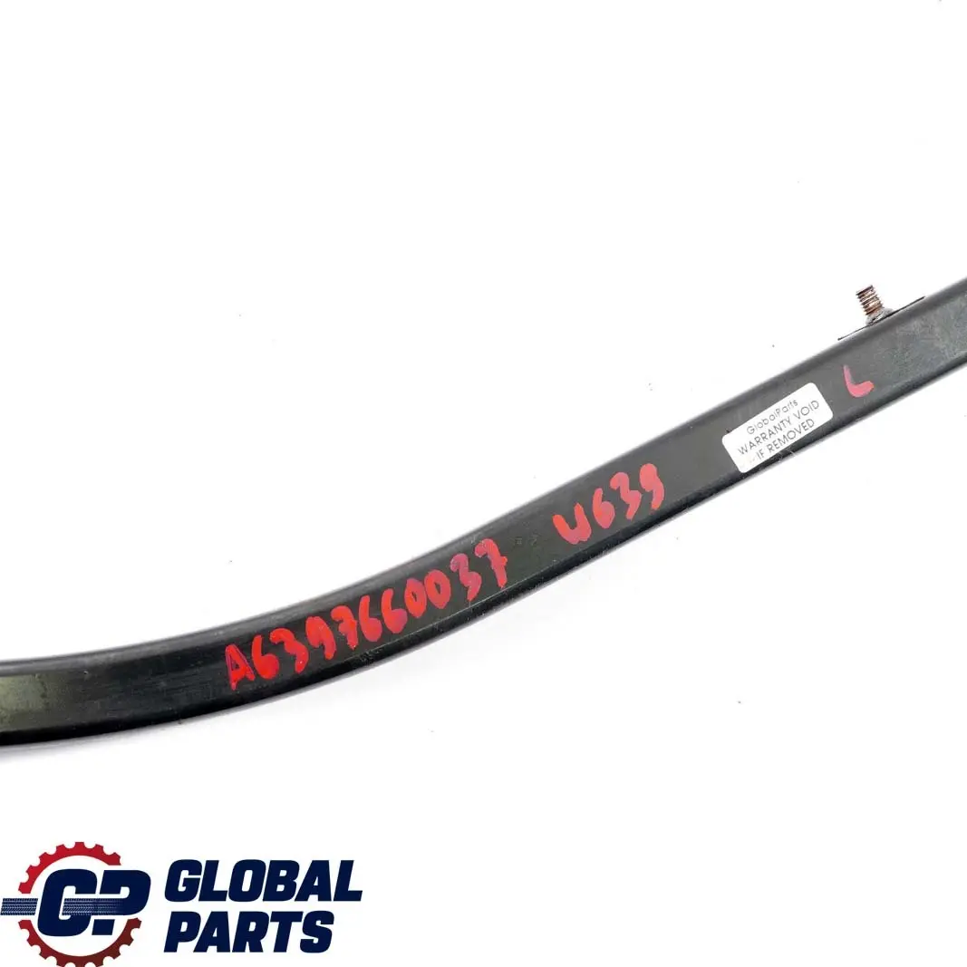 Left N/S Sliding Door Top Rail to Mercedes Vito W639 Rear with Part number A6397660037 Mercedes Vito W639 Rear Left N/S Sliding Door Top Rail - SKU A6397660037 - Part number A6397660037