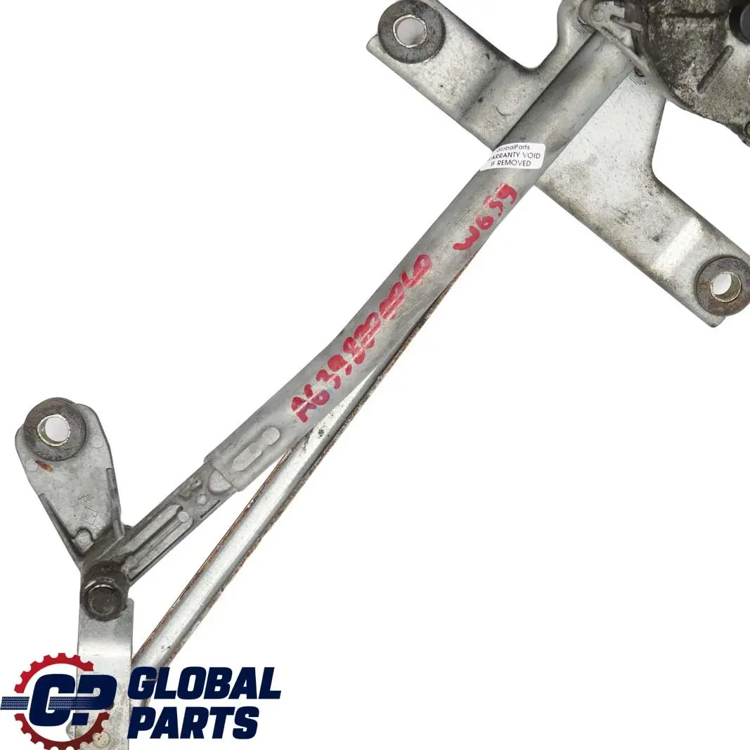 Sistema De conexion del limpiaparabrisas delantero para Mercedes W639 con número de pieza A6398200040 Mercedes W639 Sistema De conexion del limpiaparabrisas delantero - SKU A6398200040 - Número de pieza A6398200040