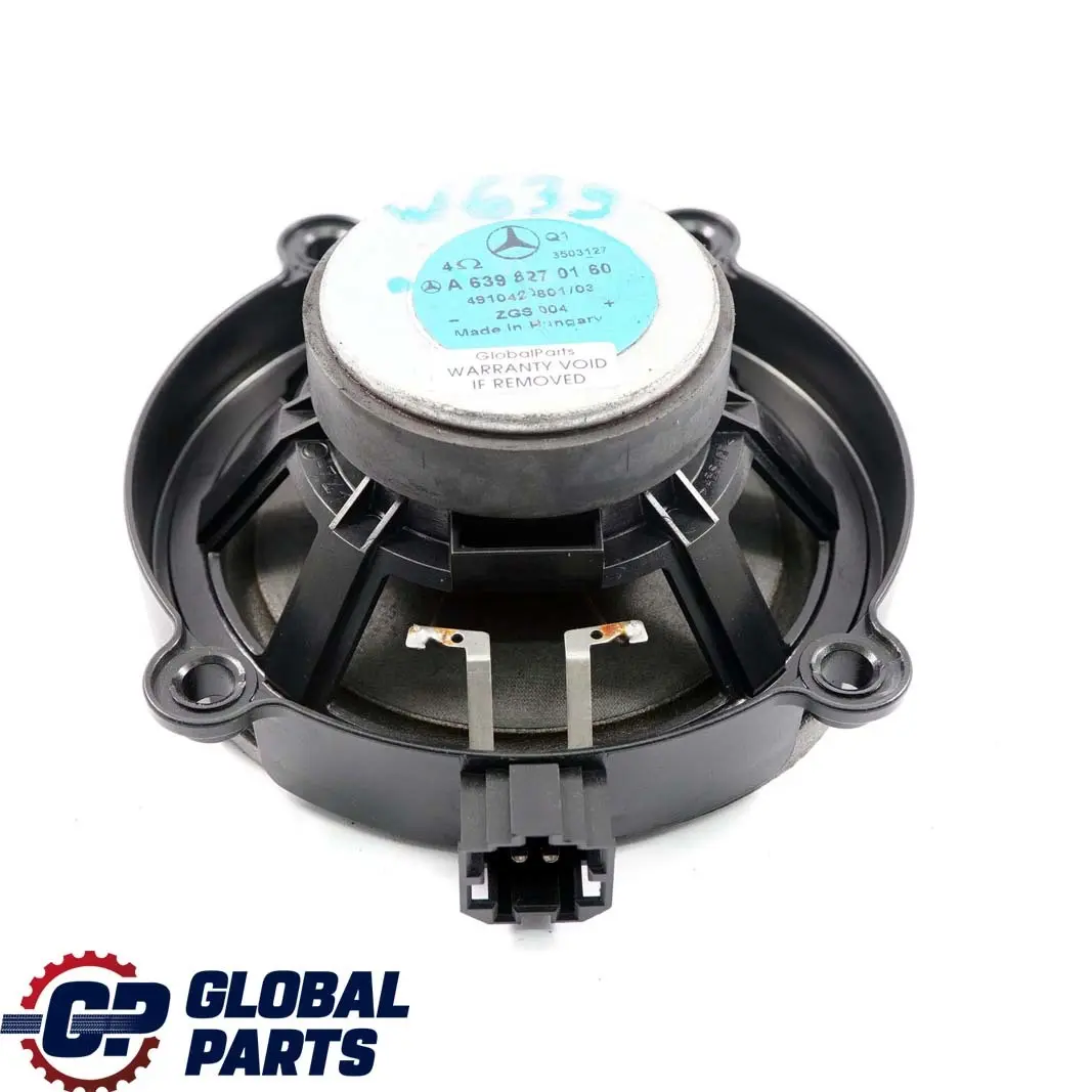 Front Door Loudspeaker Speaker Left Right N/O/S to Mercedes W639 with Part number A6398270160 Mercedes W639 Front Door Loudspeaker Speaker Left Right N/O/S - SKU A6398270160 - Part number A6398270160