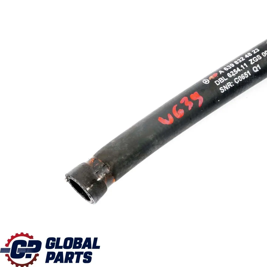 Mercedes W639 Heat Exchanger Water Coolant Hose Pipe - SKU A6398324823 - Part number A6398324823