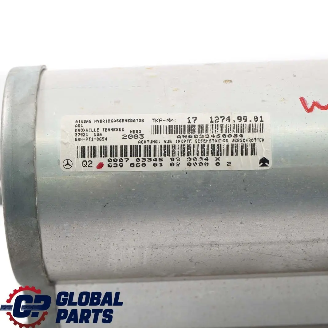 Poduszka Powietrzna Airbag Pasażera do Mercedes Vito Viano W639 o numerze A6398600102 Mercedes Vito Viano W639 Poduszka Powietrzna Airbag Pasażera - SKU A6398600102 - Numer Części A6398600102