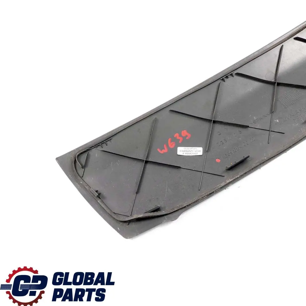 Pollen Filter Cover Trim Grey to Mercedes Vito W639 Air with Part number A6398840022 Mercedes Vito W639 Air Pollen Filter Cover Trim Grey - SKU A6398840022 - Part number A6398840022