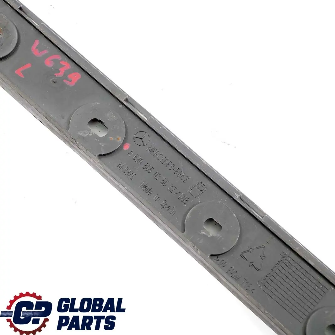 Mercedes-Benz Vito W639 Rear Bumper Left N/S Holder Bracket Mount to with Part number A6398850356 Mercedes-Benz Vito W639 Rear Bumper Left N/S Holder Bracket Mount - SKU A6398850356 - Part number A6398850356