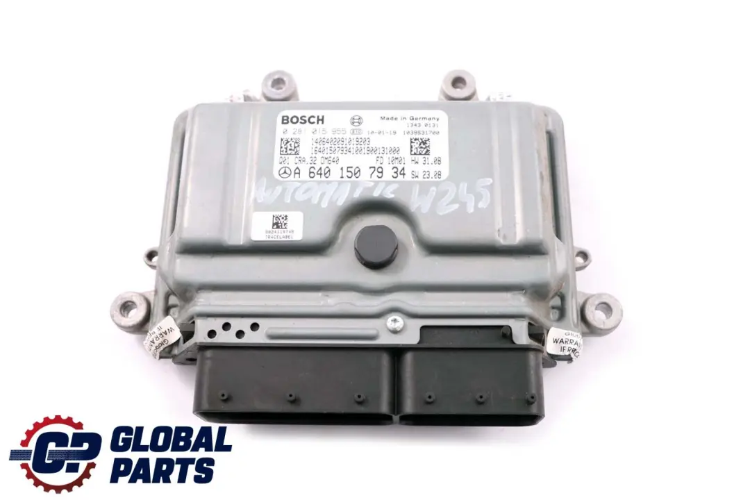 Mercedes W169 W245 A180 B180 CDI Engine Control Module Automatic - SKU A6401507934 - Part number A6401507934