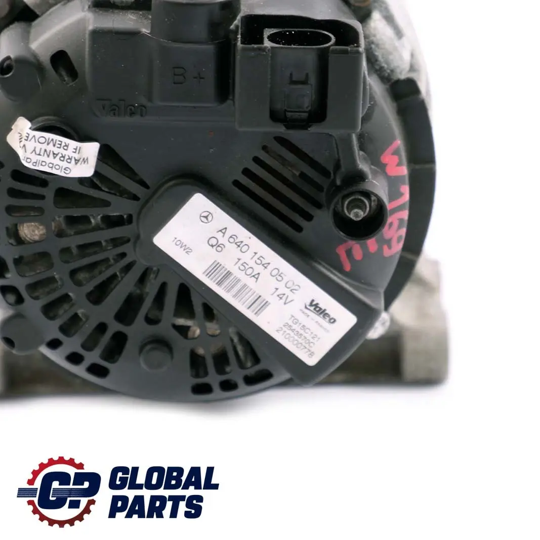 Mercedes-Benz W169 W245 Alternatore Generatore per con numero di parte A6401540502 Mercedes-Benz W169 W245 Alternatore Generatore - SKU A6401540502 - Numero di parte A6401540502