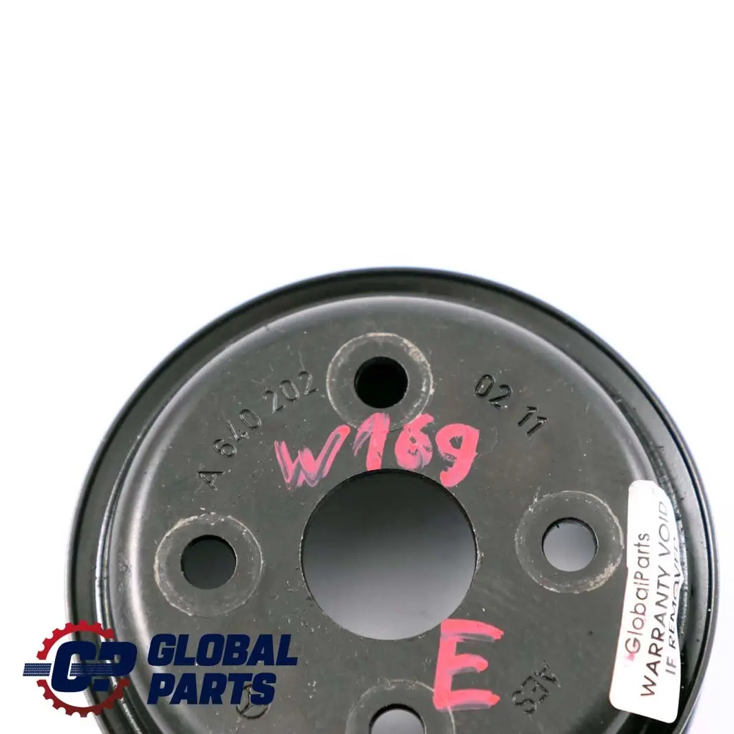 OM640 Water Pump Pulley to Mercedes W169 W245 A B 180 200 CDI Engine with Part number A6402020211 Mercedes W169 W245 A B 180 200 CDI Engine OM640 Water Pump Pulley - SKU A6402020211 - Part number A6402020211