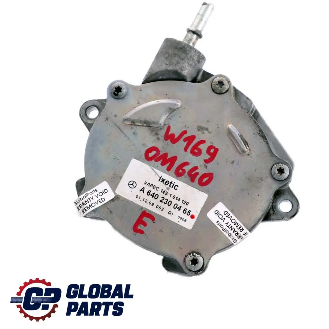 Mercedes-Benz Classe A B W169 W245 OM640 Pompa del vuoto diesel per con numero di parte A6402300465 Mercedes-Benz Classe A B W169 W245 OM640 Pompa del vuoto diesel - SKU A6402300465 - Numero di parte A6402300465