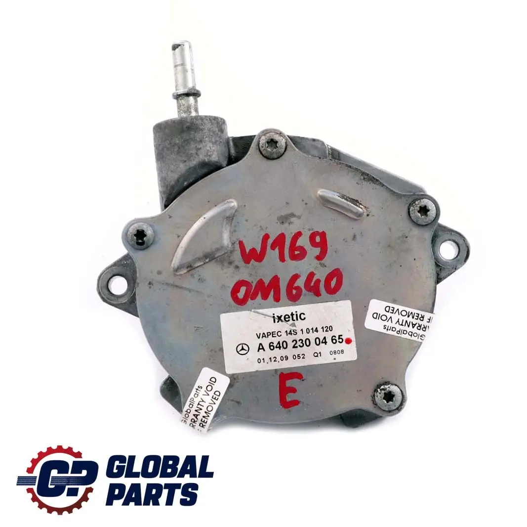  Mercedes-Benz A B W169 W245 OM640 Pompe de Depressurisation A Vide - SKU A6402300465 - Numéro de pièce A6402300465