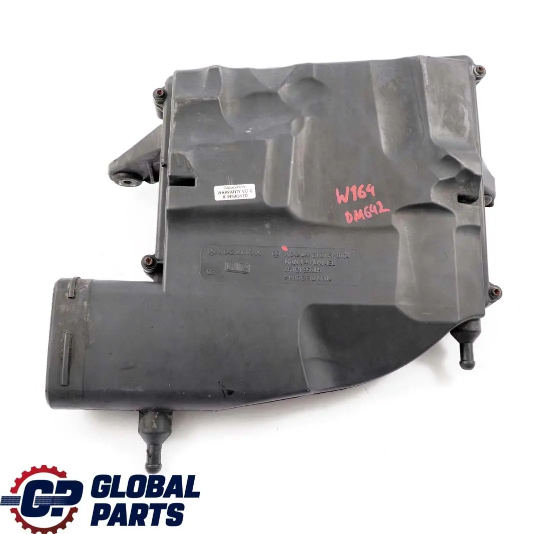 Mercedes ML W164 OM642 Air Intake Filter Box Housing Left - SKU A6420902101 - Part number A6420902101