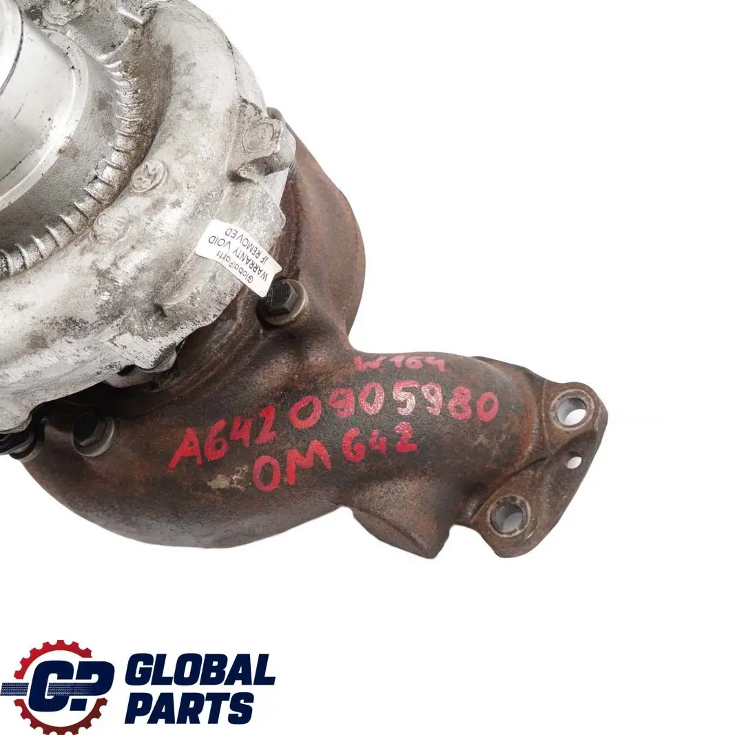Mercedes-Benz W164 W211 OM642 Diesel Turbocompressore Turbo Charger per con numero di parte A6420905980 Mercedes-Benz W164 W211 OM642 Diesel Turbocompressore Turbo Charger - SKU A6420905980 - Numero di parte A6420905980