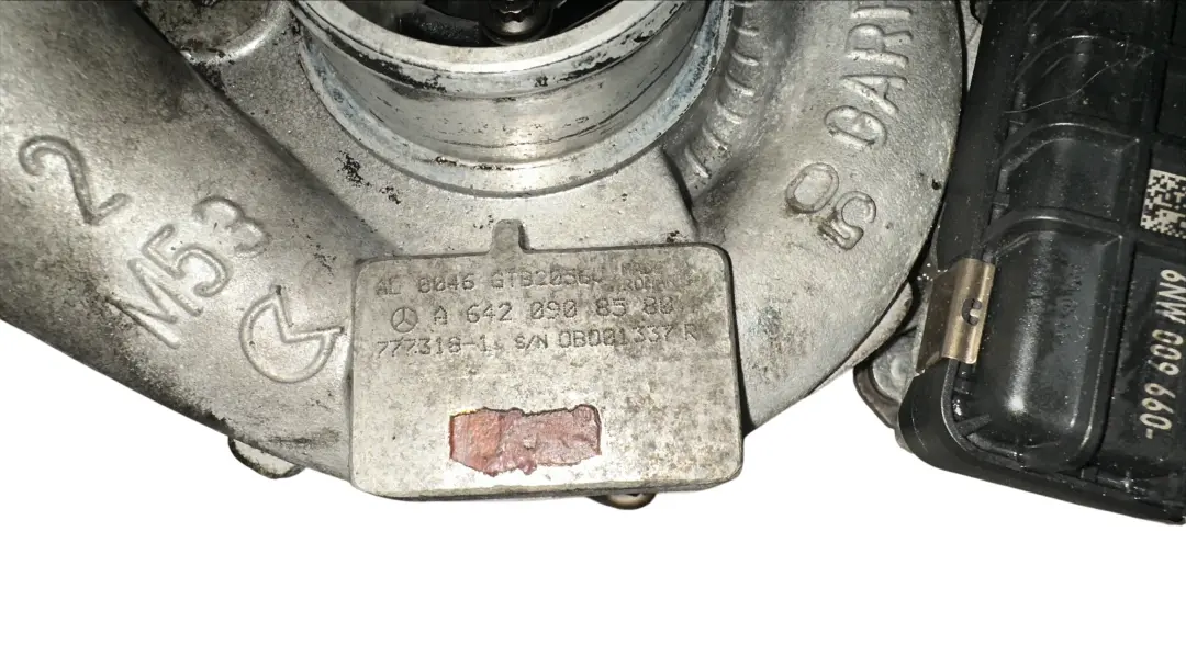Mercedes W212 Turbocharger Turbo OM642 V6 Diesel - SKU A6420908680 - Part number A6420908680