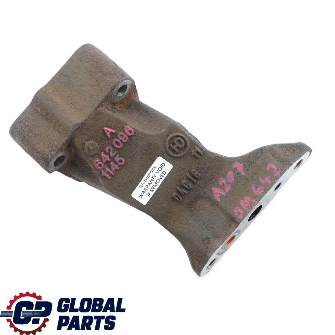 Mercedes W204 W207 W212 OM642 Turbocharger Holder Bracket Mount - SKU A6420961145 - Part number A6420961145