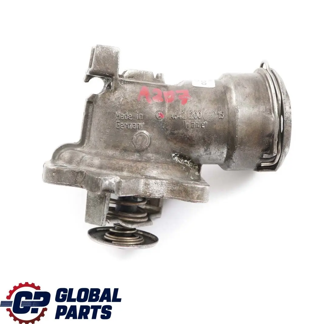  Mercedes-Benz W164 W207 W212 OM642 Thermostat Coolant Housing Valve - SKU A6422002315 - Part number A6422002315