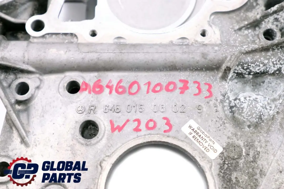 OM646 Diesel Gearbox Timing Case Cover A6460150632 to Mercedes C E W203 W211 with Part number A6460100733 Mercedes C E W203 W211 OM646 Diesel Gearbox Timing Case Cover A6460150632 - SKU A6460100733 - Part number A6460100733