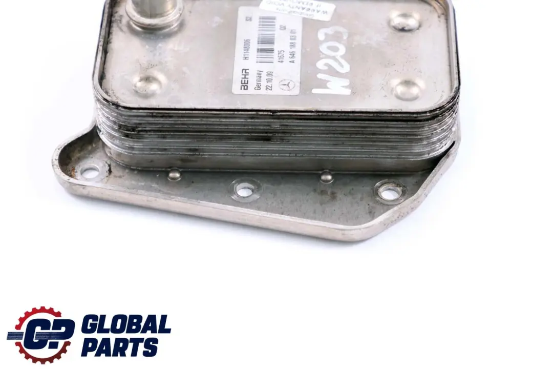Benz C Class W203 OM646 Diesel Oil Cooler Heat Exchanger to Mercedes with Part number A6461880301 Mercedes Benz C Class W203 OM646 Diesel Oil Cooler Heat Exchanger - SKU A6461880301 - Part number A6461880301