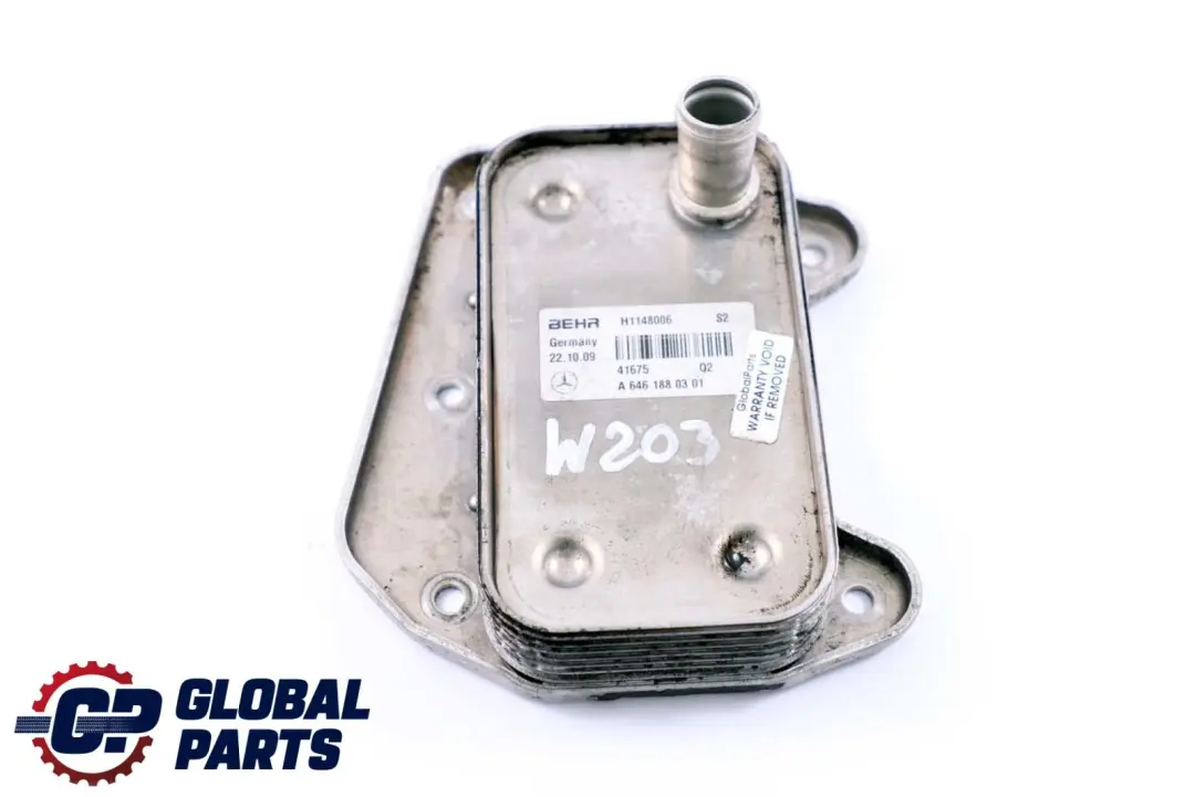 Mercedes Benz C Class W203 OM646 Diesel Oil Cooler Heat Exchanger - SKU A6461880301 - Part number A6461880301