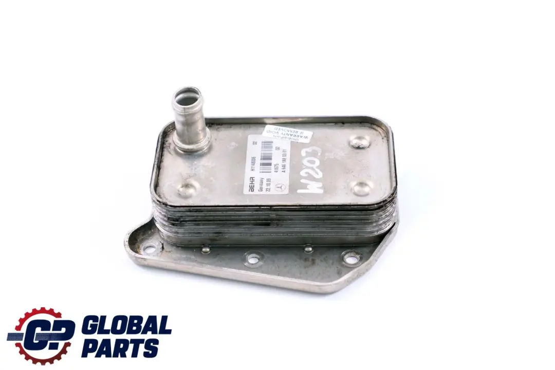 Benz C Class W203 OM646 Diesel Oil Cooler Heat Exchanger to Mercedes with Part number A6461880301 Mercedes Benz C Class W203 OM646 Diesel Oil Cooler Heat Exchanger - SKU A6461880301 - Part number A6461880301