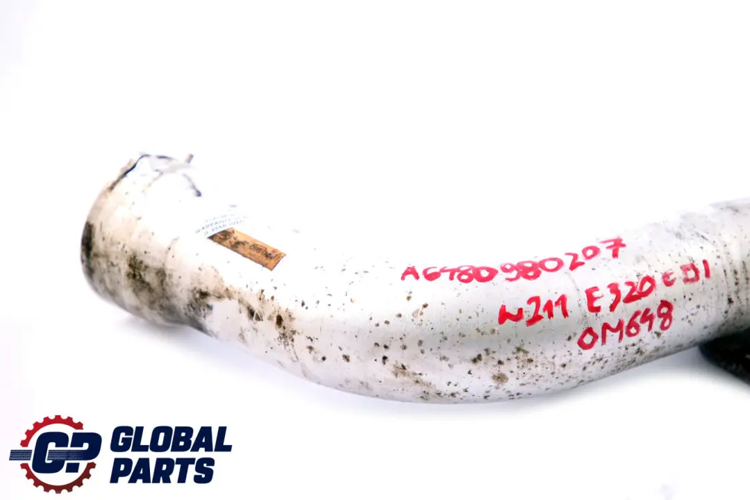 Classe E W211 320 CDI OM648 Tubo Aria Tubo di Pressione per Mercedes con numero di parte A6480980207 Mercedes Classe E W211 320 CDI OM648 Tubo Aria Tubo di Pressione - SKU A6480980207 - Numero di parte A6480980207