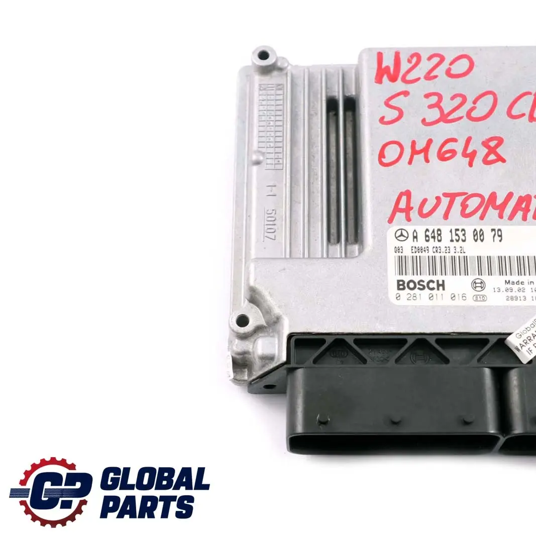 Mercedes-Benz W220 S320 CDI Motorsteuergerät Steuergerät Automati für mit Teilenummer A6481530079 Mercedes-Benz W220 S320 CDI Motorsteuergerät Steuergerät Automati - SKU A6481530079 - Teilenummer A6481530079