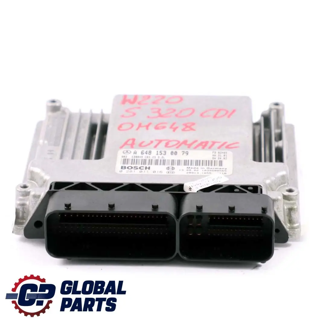 Modulo de Unidad de Control Motor Automatico para Mercedes W220 S320 CDI con número de pieza A6481530079 Mercedes W220 S320 CDI Modulo de Unidad de Control Motor Automatico - SKU A6481530079 - Número de pieza A6481530079
