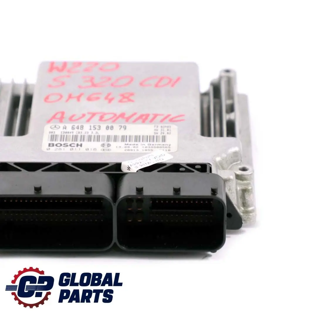 Mercedes-Benz W220 S320 CDI Motorsteuergerät Steuergerät Automati für mit Teilenummer A6481530079 Mercedes-Benz W220 S320 CDI Motorsteuergerät Steuergerät Automati - SKU A6481530079 - Teilenummer A6481530079
