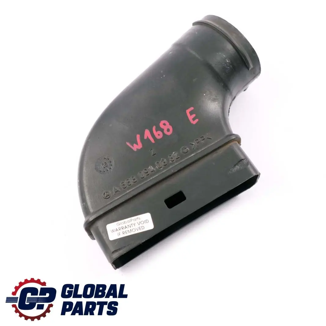 Mercedes-Benz A-Class W168 Diesel Air Intake Filter Housing Hose Pipe Boot to with Part number A6680940382 Mercedes-Benz A-Class W168 Diesel Air Intake Filter Housing Hose Pipe Boot - SKU A6680940382 - Part number A6680940382