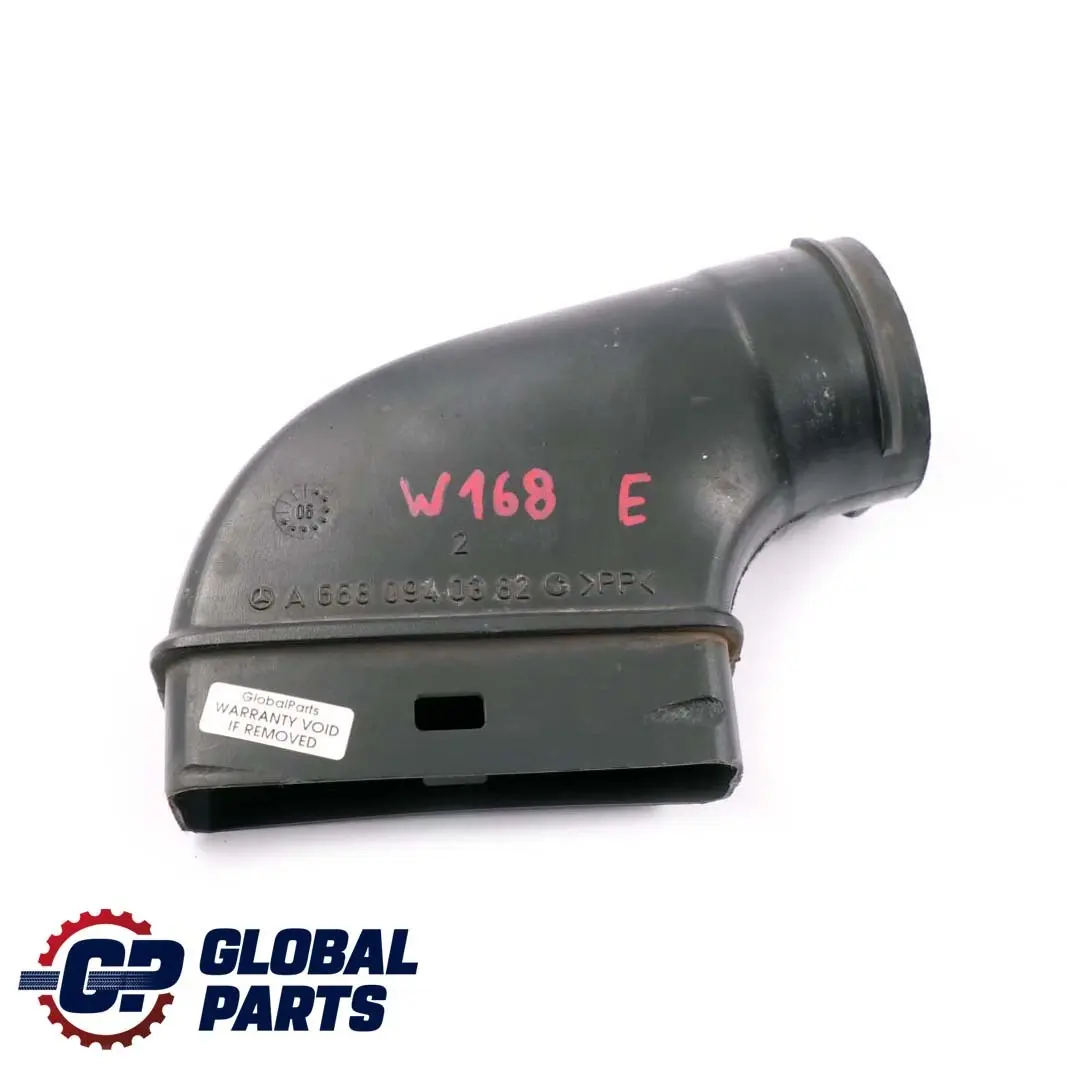  Mercedes-Benz A-Class W168 Diesel Air Intake Filter Housing Hose Pipe Boot - SKU A6680940382 - Part number A6680940382