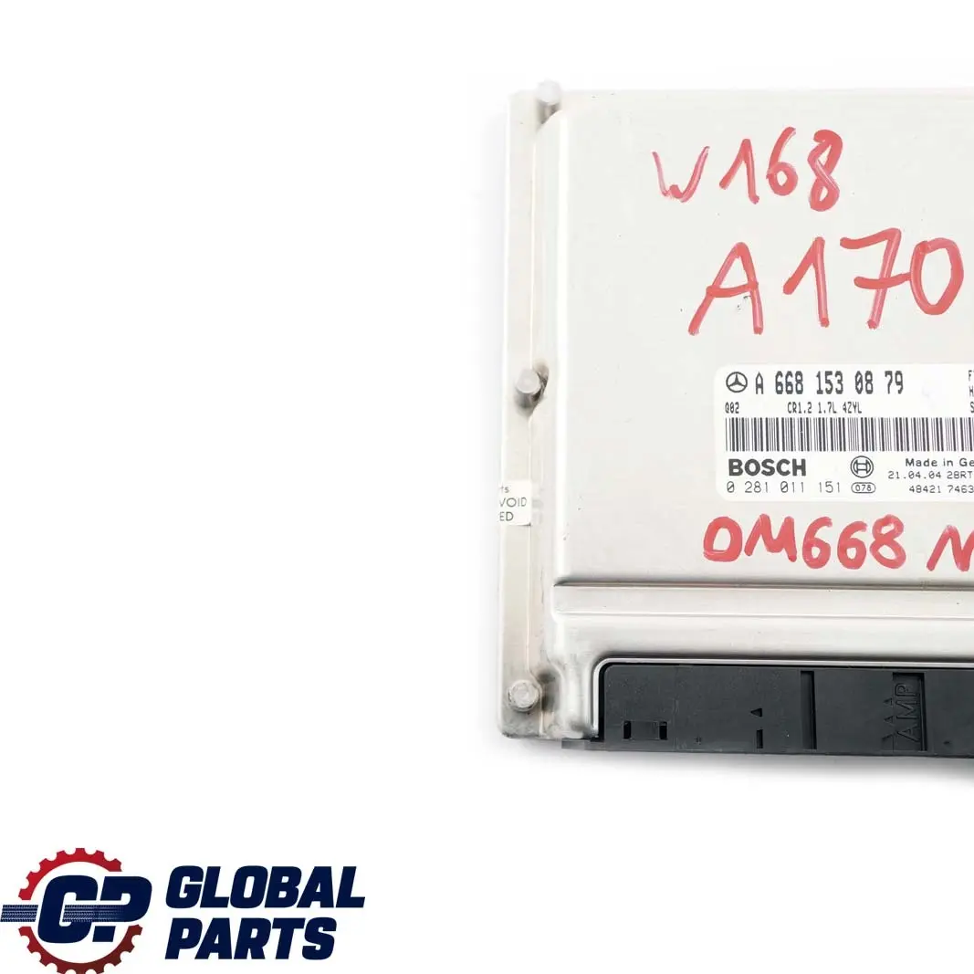 Mercedes-Benz W168 A 170 CDI OM668.942 Engine Control Module Manual to with Part number A6681530879 Mercedes-Benz W168 A 170 CDI OM668.942 Engine Control Module Manual - SKU A6681530879 - Part number A6681530879