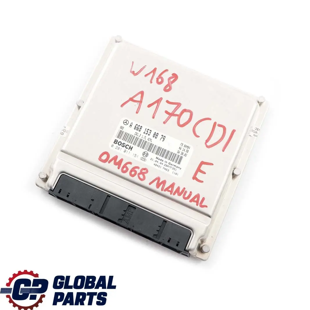 Mercedes-Benz W168 A 170 CDI OM668.942 Engine Control Module Manual to with Part number A6681530879 Mercedes-Benz W168 A 170 CDI OM668.942 Engine Control Module Manual - SKU A6681530879 - Part number A6681530879